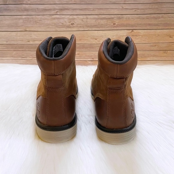 Timberland Men’s Walden Park 6 Inch Waterproof Medium Brown Leather Boots - Picture 3 of 7